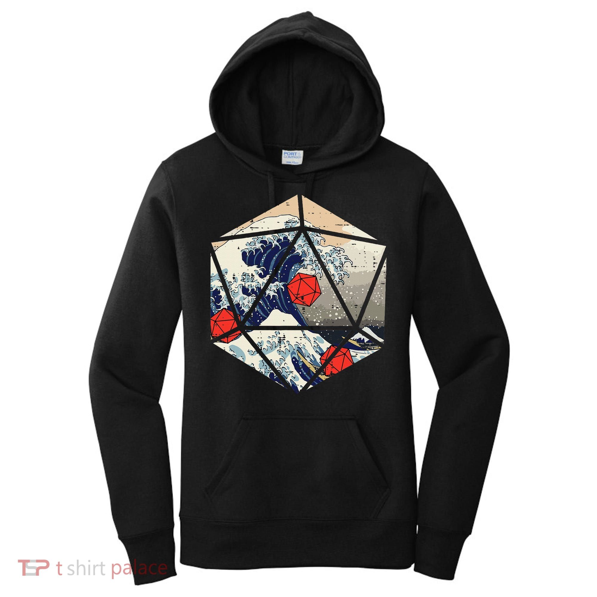 Rpg Japanese Great Wave Gamer Women's Hoodie