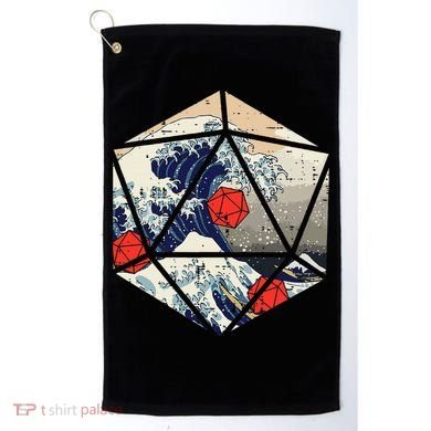 Rpg Japanese Great Wave Gamer Golf Towel