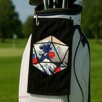 Rpg Japanese Great Wave Gamer Golf Towel thumb 2