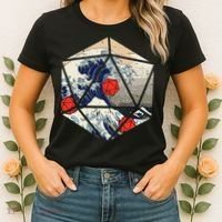 Rpg Japanese Great Wave Gamer Women's T-Shirt thumb 2