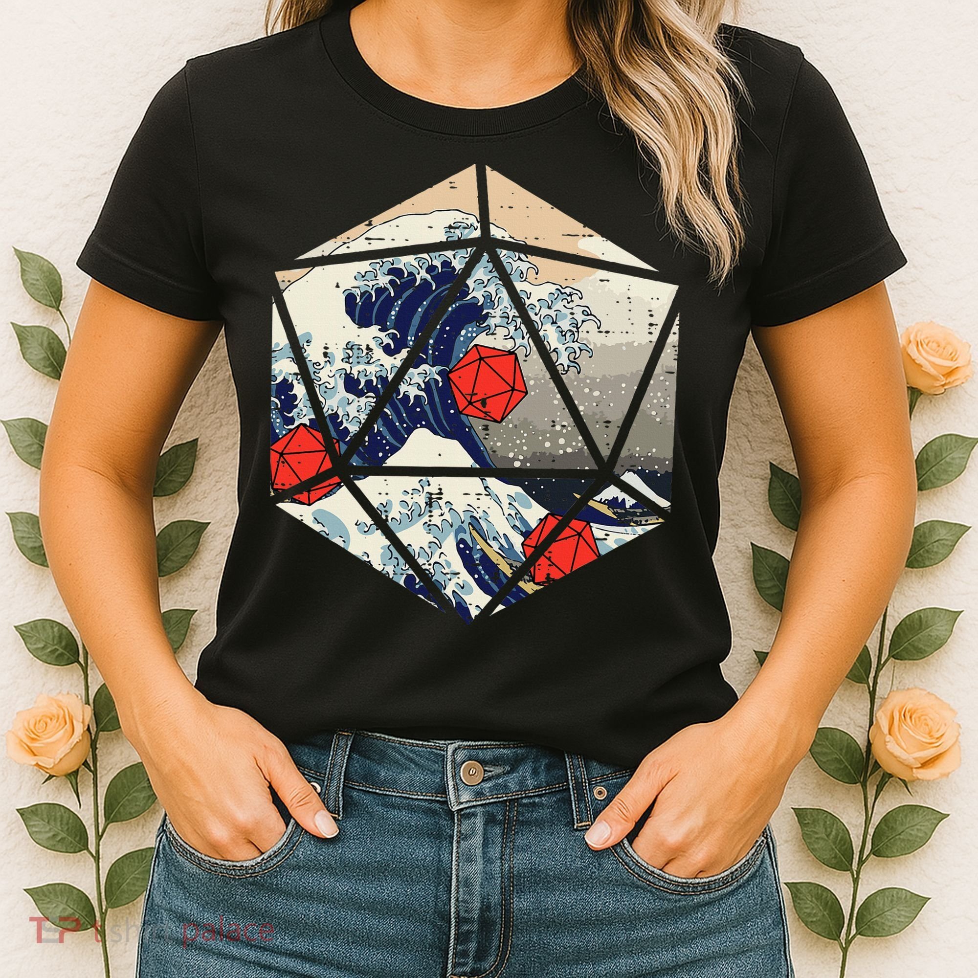 Rpg Japanese Great Wave Gamer Women's T-Shirt