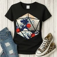 Rpg Japanese Great Wave Gamer Women's T-Shirt thumb 3