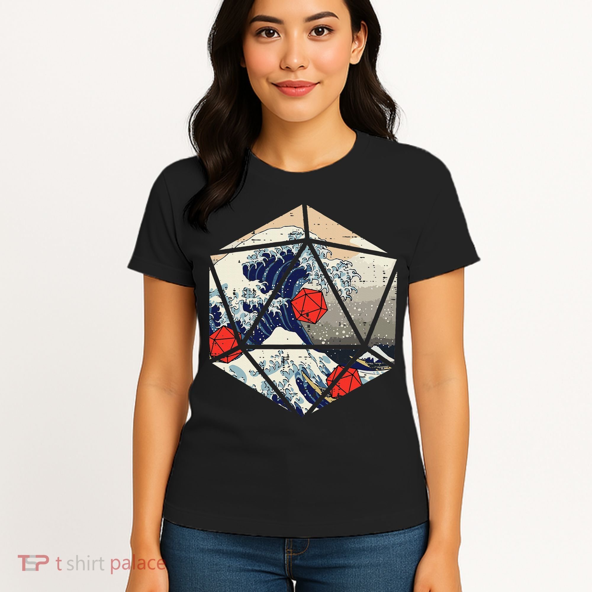 Rpg Japanese Great Wave Gamer Women's T-Shirt