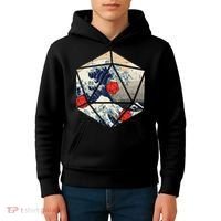 Rpg Japanese Great Wave Gamer Kids Hoodie thumb 4