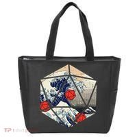 Rpg Japanese Great Wave Gamer Tote Bag thumb 0