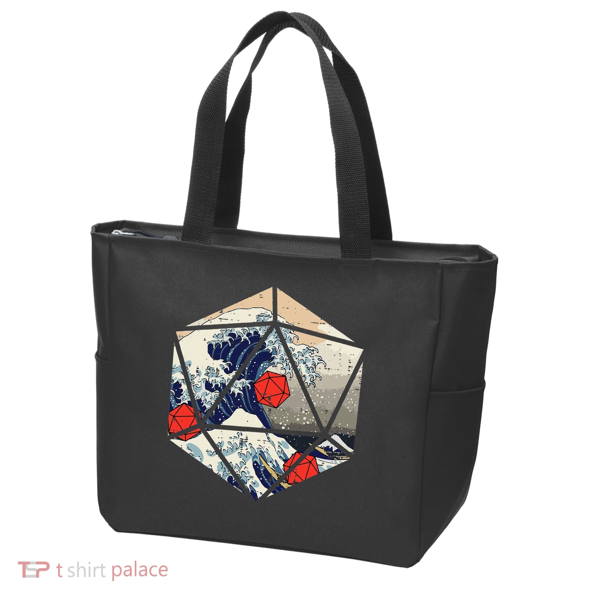 Rpg Japanese Great Wave Gamer Tote Bag
