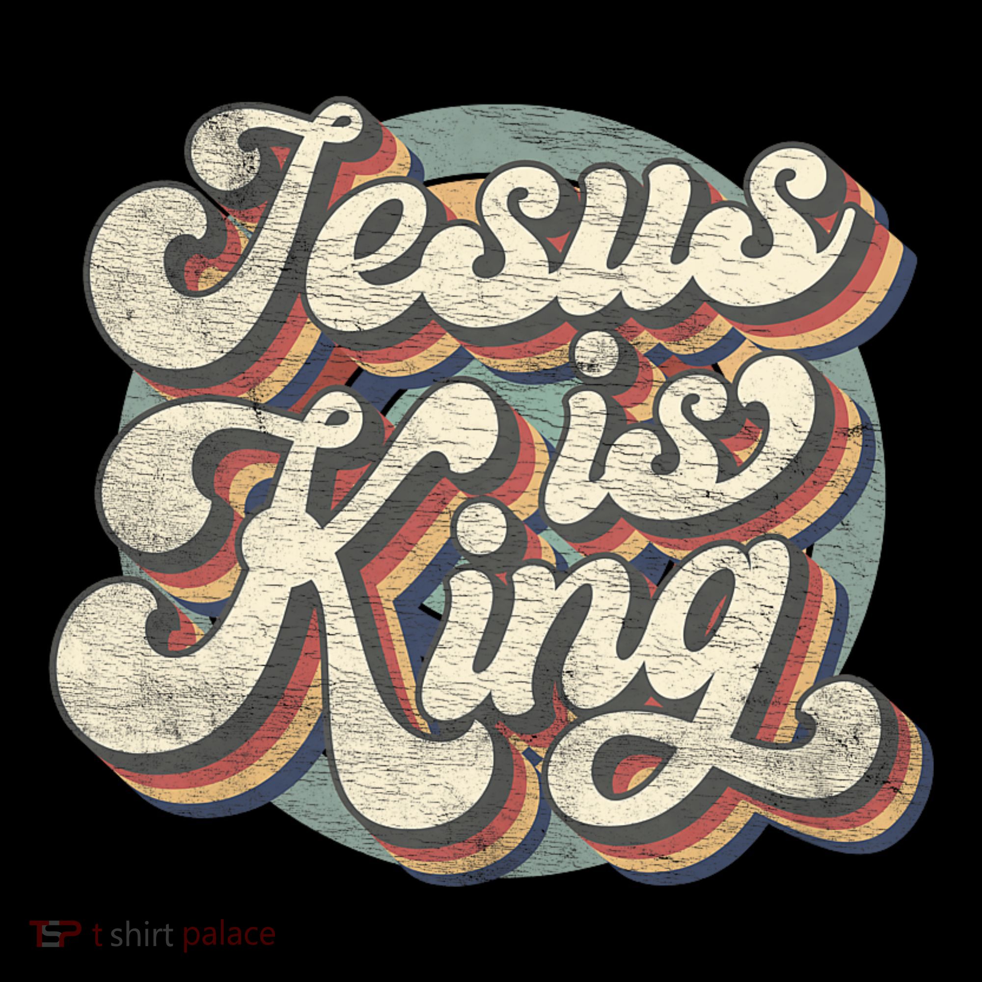 Retro Jesus Is King Christian Bible Religious Coffee Mug