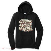 Retro Jesus Is King Christian Bible Religious Women's Hoodie thumb 0