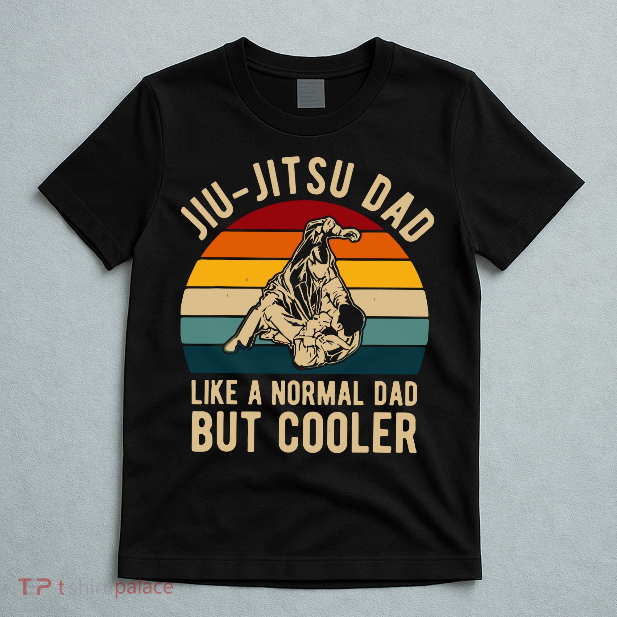 Retro Jiu Jitsu Dad Bjj Man Father Vintage T-Shirt