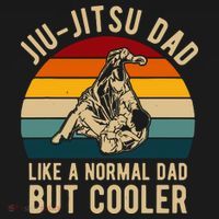 Retro Jiu Jitsu Dad Bjj Man Father Vintage T-Shirt thumb 7