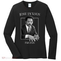 Rev Jesse Jackson 1941-2026 Tribute Women's Long Sleeve Shirt thumb 0