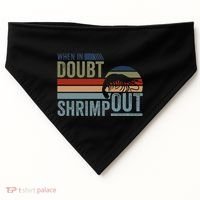 Retro Jiu Jitsu Martial Art When In Doubt Shrimp Out Bjj Mma USA-Made Doggie Bandana thumb 0