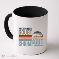 Retro Jiu Jitsu Martial Art When In Doubt Shrimp Out Bjj Mma Coffee Mug thumb 0