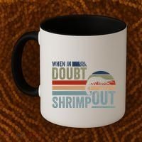 Retro Jiu Jitsu Martial Art When In Doubt Shrimp Out Bjj Mma Coffee Mug thumb 2