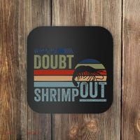 Retro Jiu Jitsu Martial Art When In Doubt Shrimp Out Bjj Mma Coaster thumb 0