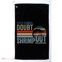 Retro Jiu Jitsu Martial Art When In Doubt Shrimp Out Bjj Mma Golf Towel thumb 0