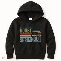 Retro Jiu Jitsu Martial Art When In Doubt Shrimp Out Bjj Mma Kids Hoodie thumb 0