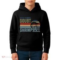 Retro Jiu Jitsu Martial Art When In Doubt Shrimp Out Bjj Mma Kids Hoodie thumb 4