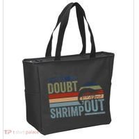 Retro Jiu Jitsu Martial Art When In Doubt Shrimp Out Bjj Mma Tote Bag thumb 2