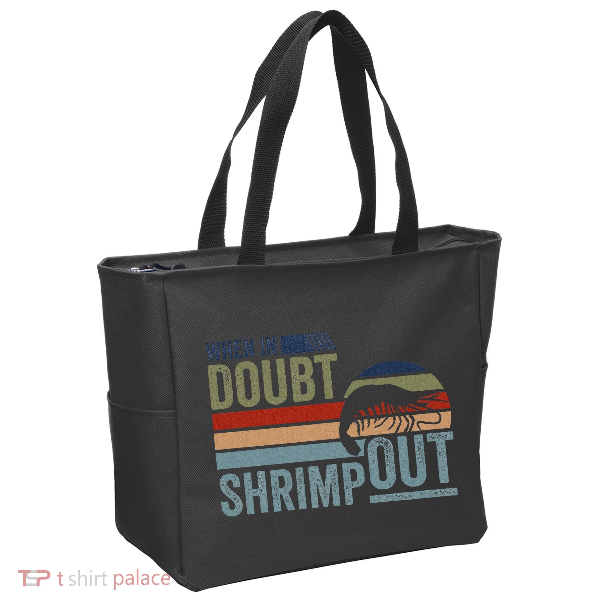 Retro Jiu Jitsu Martial Art When In Doubt Shrimp Out Bjj Mma Tote Bag