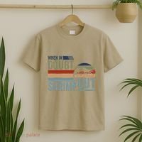 Retro Jiu Jitsu Martial Art When In Doubt Shrimp Out Bjj Mma T-Shirt thumb 2