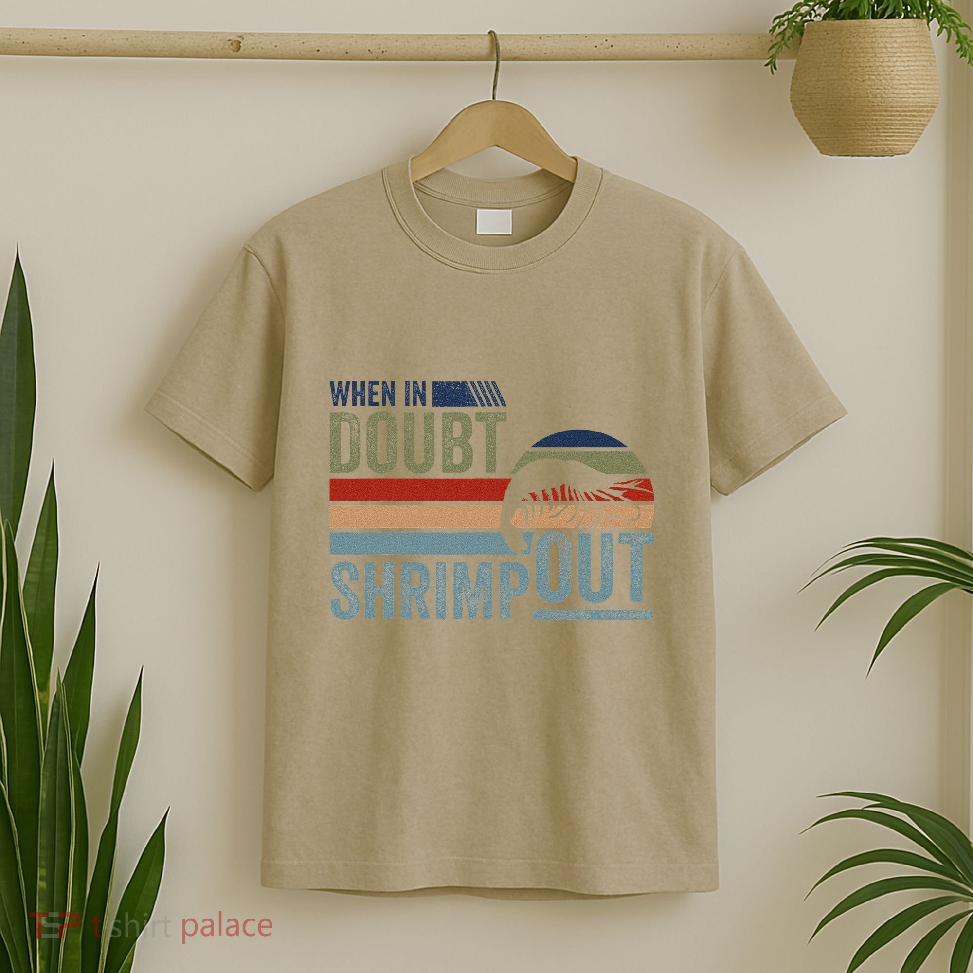 Retro Jiu Jitsu Martial Art When In Doubt Shrimp Out Bjj Mma T-Shirt