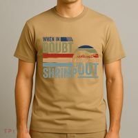 Retro Jiu Jitsu Martial Art When In Doubt Shrimp Out Bjj Mma T-Shirt thumb 3