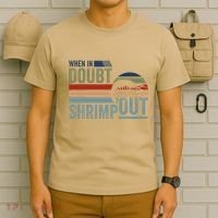 Retro Jiu Jitsu Martial Art When In Doubt Shrimp Out Bjj Mma T-Shirt thumb 6