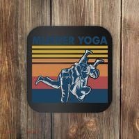 Retro Jiu Jitsu Murder Yoga Jiu Jitsu Murder Yoga Coaster thumb 0