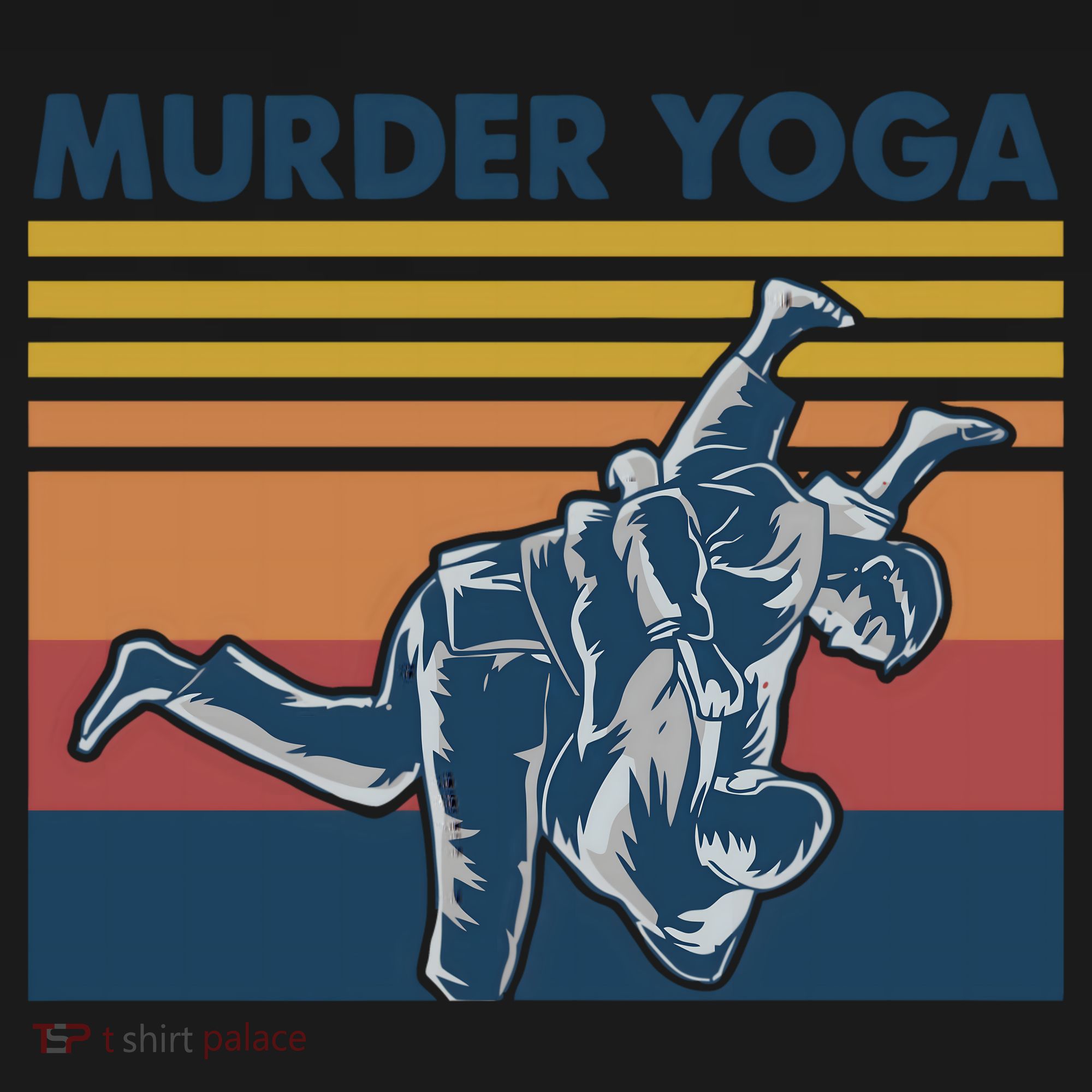 Retro Jiu Jitsu Murder Yoga Jiu Jitsu Murder Yoga Toddler Hoodie