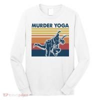 Retro Jiu Jitsu Murder Yoga Jiu Jitsu Murder Yoga Long Sleeve Shirt thumb 0