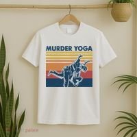 Retro Jiu Jitsu Murder Yoga Jiu Jitsu Murder Yoga T-Shirt thumb 2