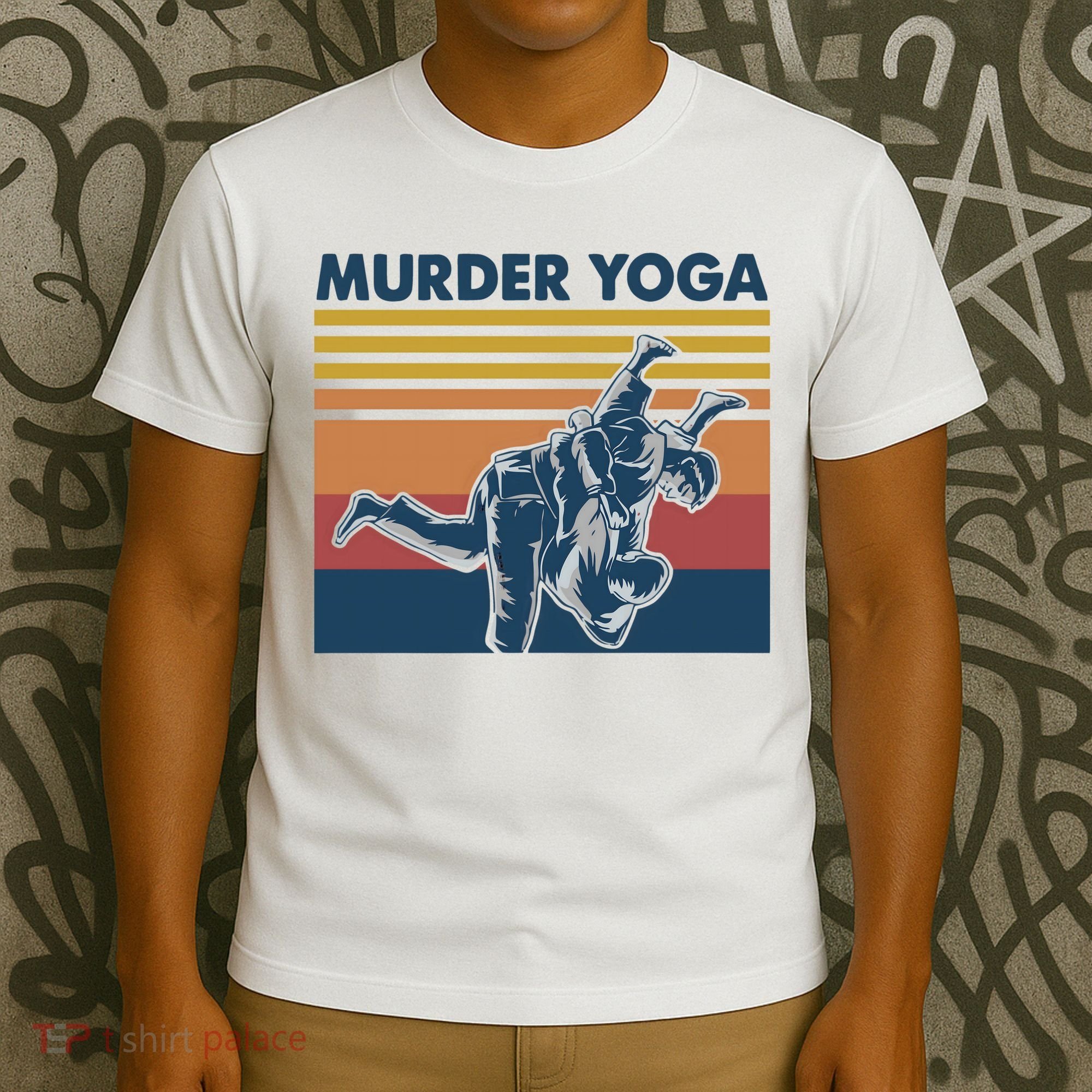 Retro Jiu Jitsu Murder Yoga Jiu Jitsu Murder Yoga T-Shirt