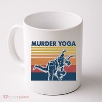Retro Jiu Jitsu Murder Yoga Jiu Jitsu Murder Yoga Coffee Mug thumb 0
