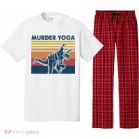 Retro Jiu Jitsu Murder Yoga Jiu Jitsu Murder Yoga Pajama Set thumb 0