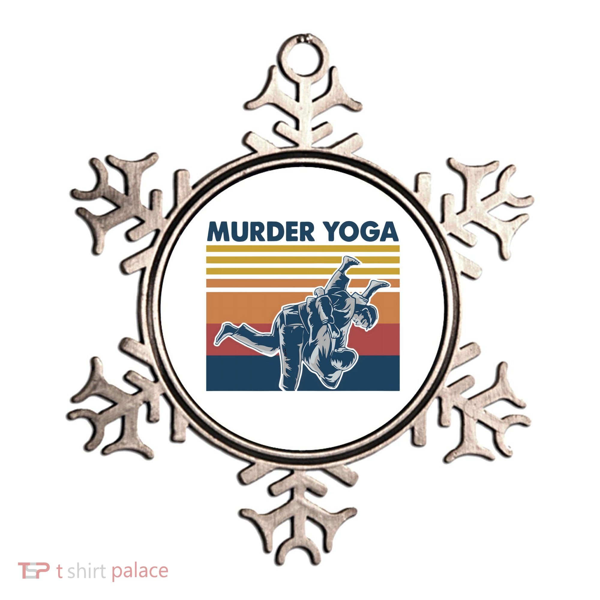 Retro Jiu Jitsu Murder Yoga Jiu Jitsu Murder Yoga Ornament