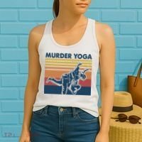 Retro Jiu Jitsu Murder Yoga Jiu Jitsu Murder Yoga Women's Tank Top thumb 2