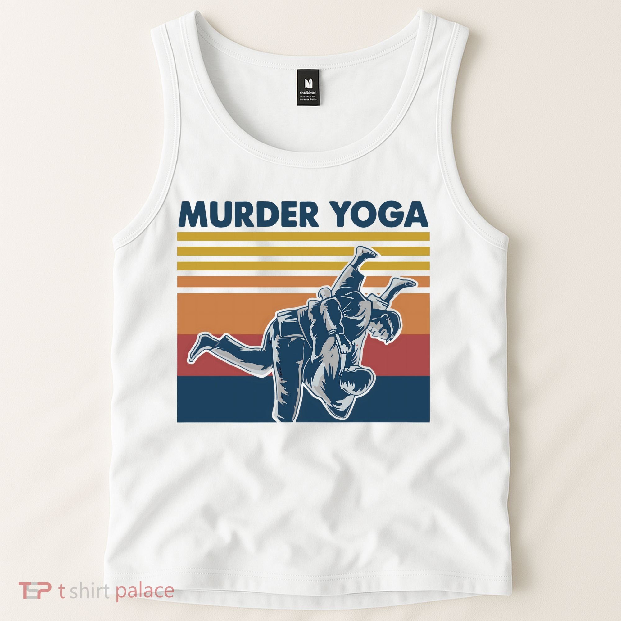 Retro Jiu Jitsu Murder Yoga Jiu Jitsu Murder Yoga Tank Top