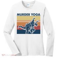 Retro Jiu Jitsu Murder Yoga Jiu Jitsu Murder Yoga Women's Long Sleeve Shirt thumb 0