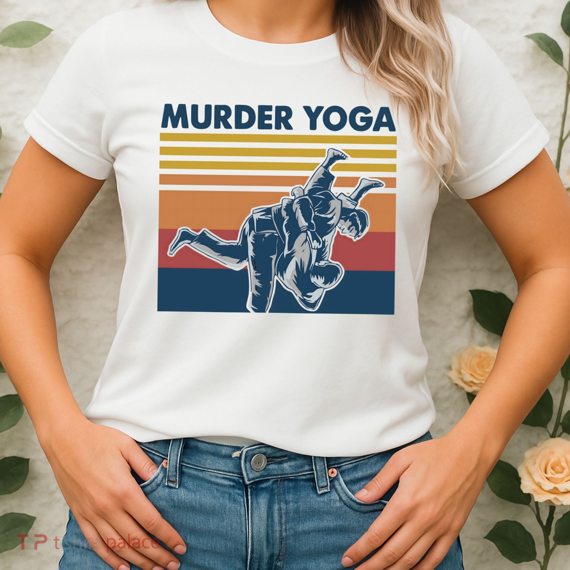 Retro Jiu Jitsu Murder Yoga Jiu Jitsu Murder Yoga Women's T-Shirt