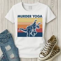 Retro Jiu Jitsu Murder Yoga Jiu Jitsu Murder Yoga Women's T-Shirt thumb 3