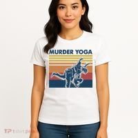 Retro Jiu Jitsu Murder Yoga Jiu Jitsu Murder Yoga Women's T-Shirt thumb 4