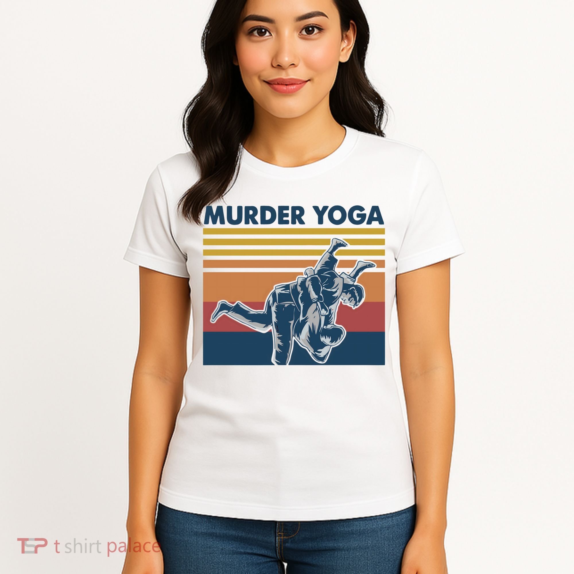 Retro Jiu Jitsu Murder Yoga Jiu Jitsu Murder Yoga Women's T-Shirt