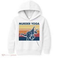 Retro Jiu Jitsu Murder Yoga Jiu Jitsu Murder Yoga Kids Hoodie thumb 0