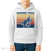 Retro Jiu Jitsu Murder Yoga Jiu Jitsu Murder Yoga Kids Hoodie thumb 4