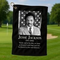 RIP Jesse Jackson 1941-2026 Quote Tribute Golf Towel thumb 1