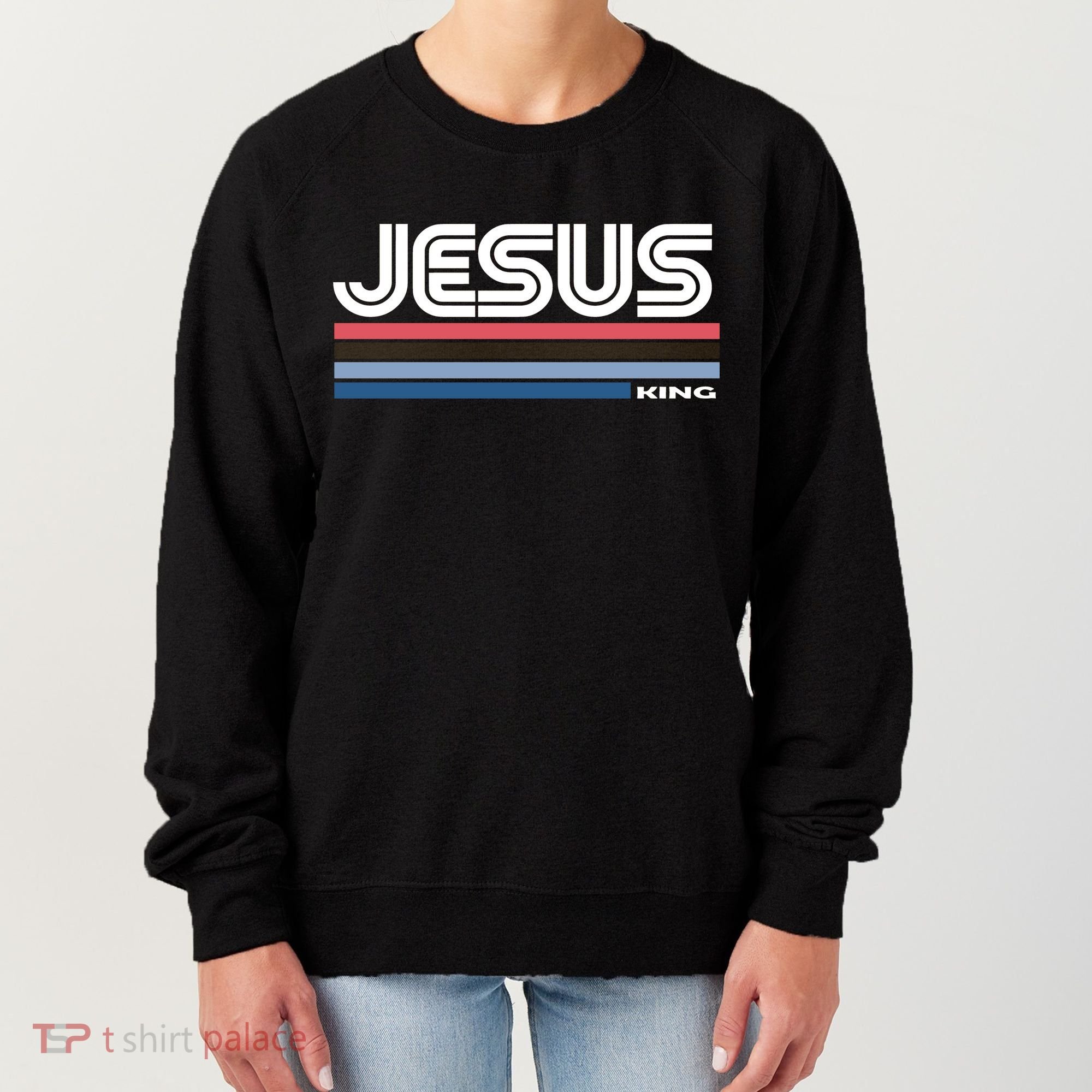 Retro Jesus King Women's Sweatshirt