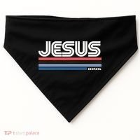 Retro Jesus King USA-Made Doggie Bandana thumb 0