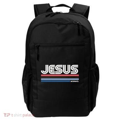 Retro Jesus King Backpack
