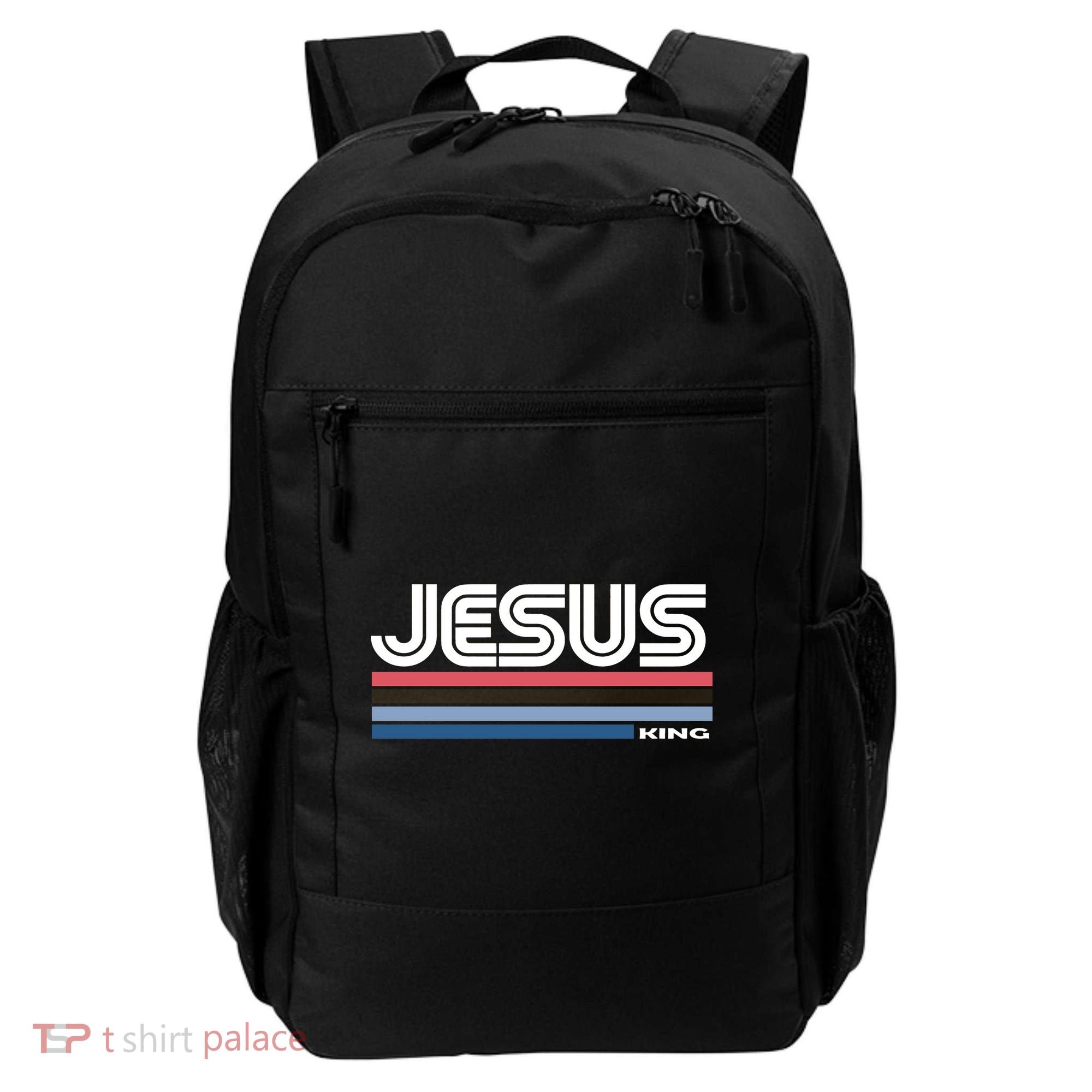 Retro Jesus King Backpack